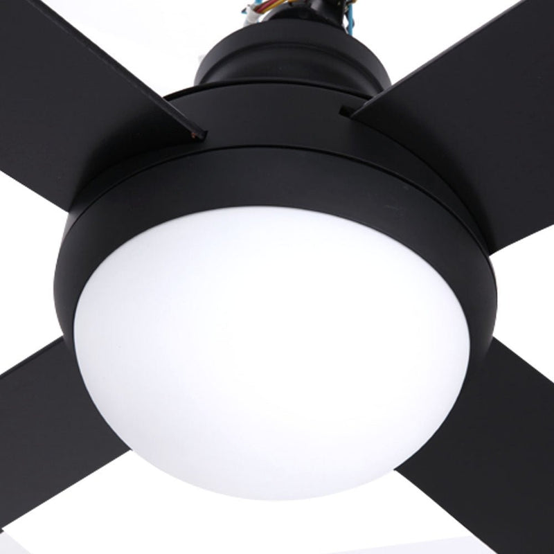 Danoz Appliances - Devanti 52'' Ceiling Fan AC Motor w/Light w/Remote - Black - danozdirect