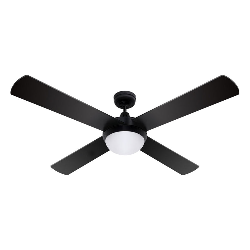 Danoz Appliances - Devanti 52'' Ceiling Fan AC Motor w/Light w/Remote - Black - danozdirect