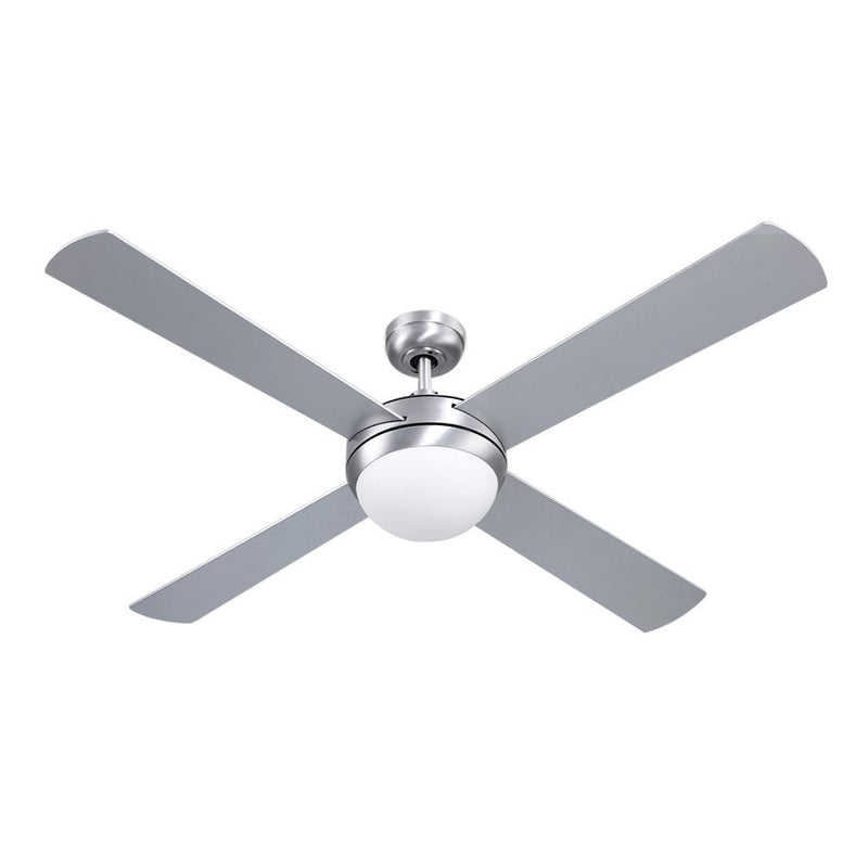 Danoz Appliances - Devanti 52'' Ceiling Fan AC Motor w/Light w/Remote - Silver - danozdirect