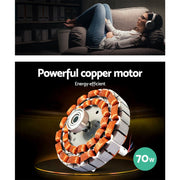 Danoz Appliances - Devanti 52'' Ceiling Fan AC Motor w/Light w/Remote - Silver - danozdirect