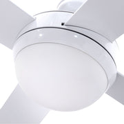 Danoz Appliances - Devanti 52'' Ceiling Fan AC Motor w/Light w/Remote - White - danozdirect