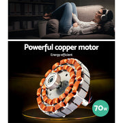 Danoz Appliances - Devanti 52'' Ceiling Fan AC Motor w/Light w/Remote - White - danozdirect