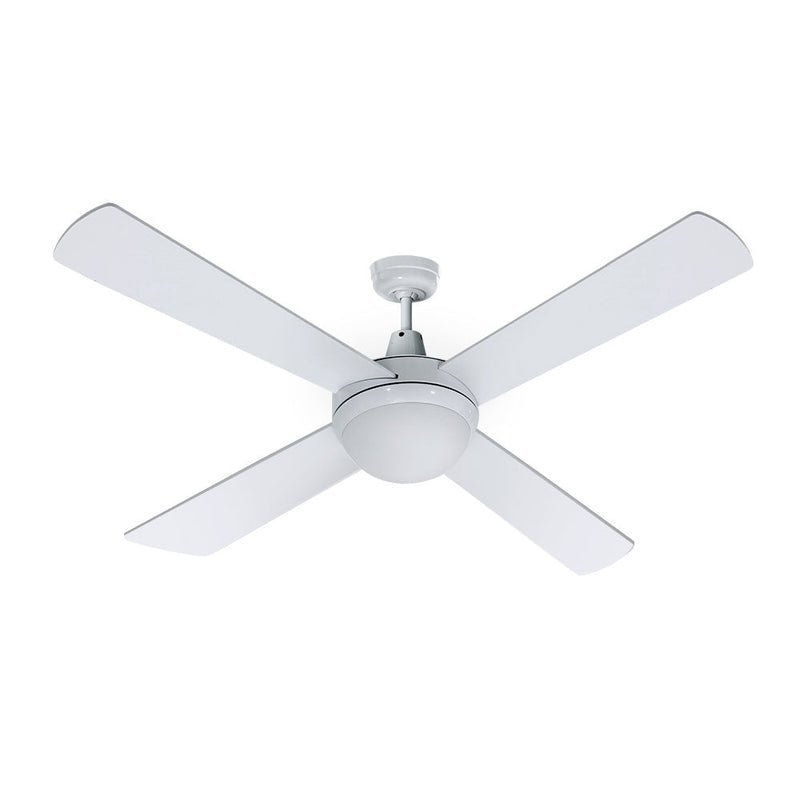 Danoz Appliances - Devanti 52'' Ceiling Fan AC Motor w/Light w/Remote - White - danozdirect