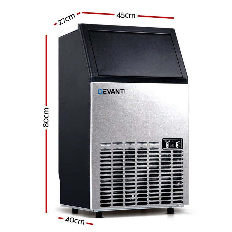 Danoz Appliances - Devanti 60kg Commercial Ice Maker Machine - danozdirect