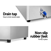 Danoz Appliances - Devanti Commercial Food Warmer Bain Marie 3 Electric Buffet Pans - danozdirect