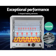 Danoz Appliances - Devanti Commercial Food Warmer Hot Display Showcase Cabinet 54cm - danozdirect