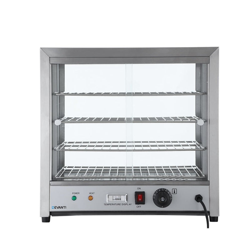 Danoz Appliances - Devanti Commercial Food Warmer Hot Display Showcase Cabinet 54cm - danozdirect
