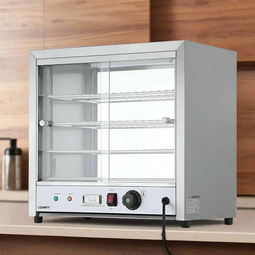Danoz Appliances - Devanti Commercial Food Warmer Hot Display Showcase Cabinet 54cm - danozdirect
