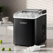 Danoz Appliances Devanti Ice Maker Machine Portable 12kg Countertop w/Self Cleaning 1.2L Black - danozdirect