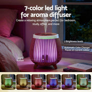Danoz AromaSmart - Devanti Forest Wood LED Lights Aromatherapy Diffuser Ultrasonic Aroma Humidifier - danozdirect
