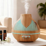 Danoz AromaSmart - Forest Light Wood Grain Ultrasonic Aroma Diffuser & Humidifier Combo - danozdirect
