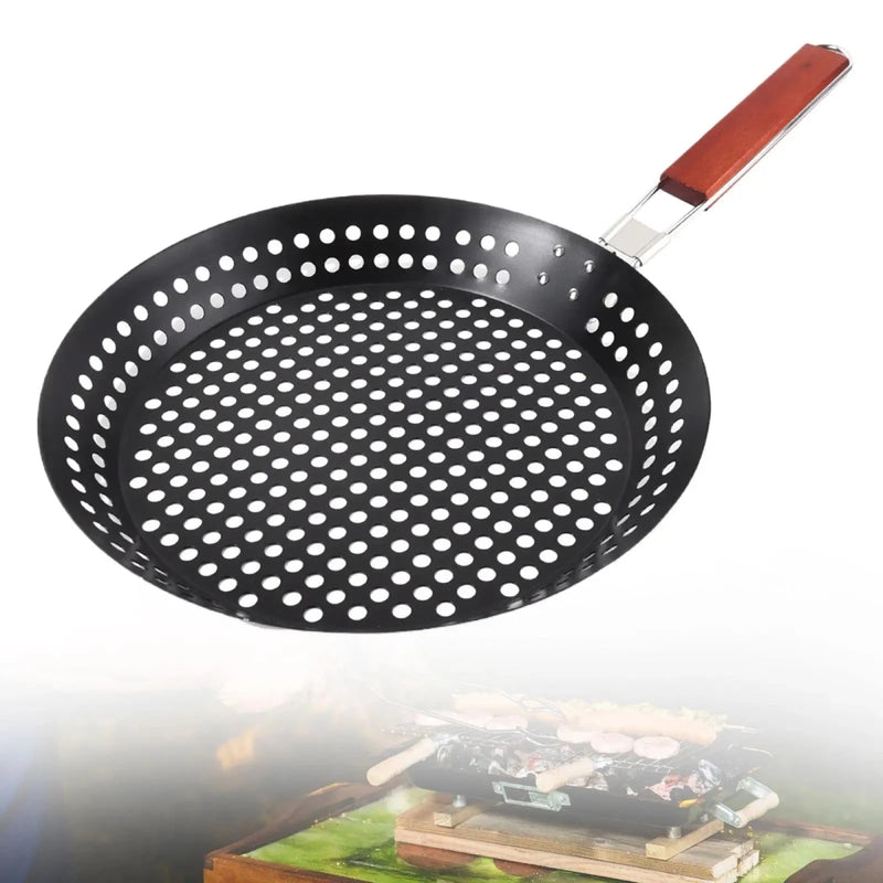 Danoz BBQ Pro - Carbon Steel Grill Pan for Outdoor Barbecue Plate, Portable Grilling Equipment - danozdirect