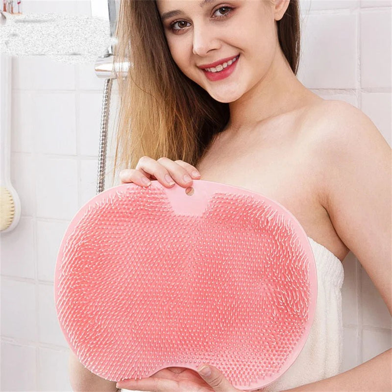 Danoz Bathrooms - Shower Foot Scrubber Mat Back Washer Exfoliating Bath Wash Pad Wall Mounted Slip Suction Cups for Use in Cleaner Men and Women - Buy 1 Get 1 Free! - danozdirect
