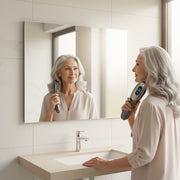 Danoz Beauty - Electric Scalp Massager Comb with Red & Blue Light Therapy - 5 Vibration Modes & Liquid Dispenser(Black) - danozdirect