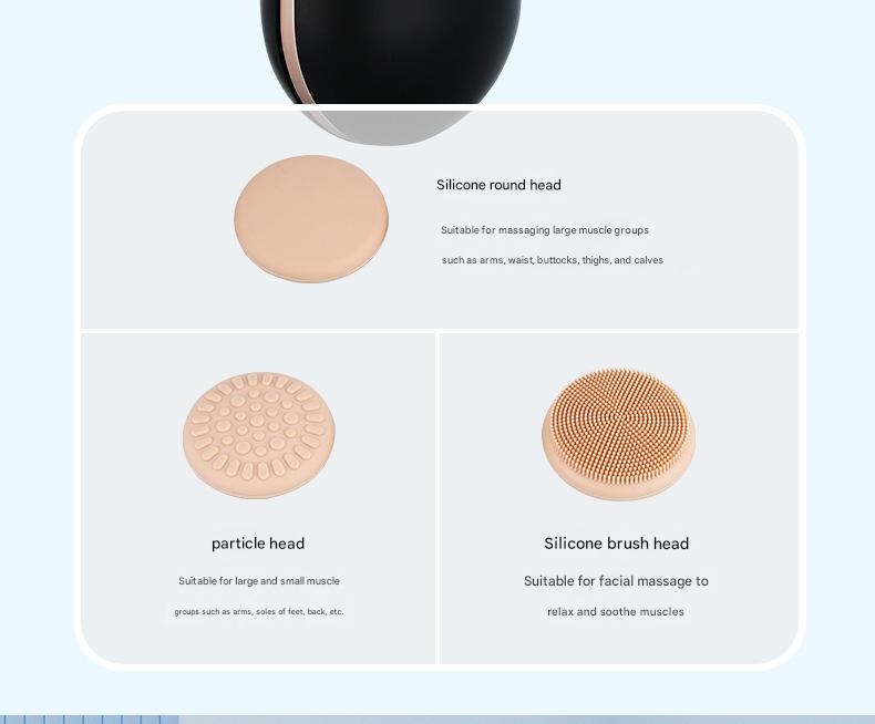 Danoz Beauty - Mini Facial & Head Massager with Heat Therapy - USB - C Rechargeable, 3 Modes(Pink) - danozdirect