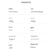 Danoz Beauty - Mini Facial & Head Massager with Heat Therapy - USB - C Rechargeable, 3 Modes(Pink) - danozdirect