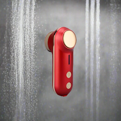 Danoz Beauty - Mini Facial & Head Massager with Heat Therapy - USB - C Rechargeable, 3 Modes(Red) - danozdirect