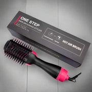 Danoz Beauty - One Step Hot Air Brush Salon Professional Hair Dryer & Volumizer - Negative Ion Generator Hair Straightener Curler - danozdirect