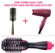 Danoz Beauty - One Step Hot Air Brush Salon Professional Hair Dryer & Volumizer - Negative Ion Generator Hair Straightener Curler - danozdirect