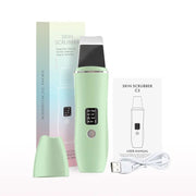 Danoz Beauty - Ultrasonic Skin Scrubber Peeling Blackhead Remover Deep Face Cleaning Ultrasonic Ion Acne Pore Cleaner Facial Shovel Scrubber - danozdirect