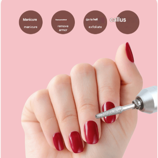 Danoz Beauty - White Professional USB Rechargeable Nail Drill Machine - 45000RPM Portable E - File Kit for Acrylic, Gel, Polishing & Manicure - danozdirect