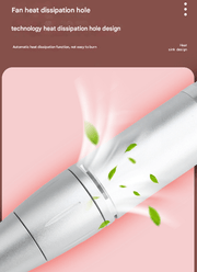 Danoz Beauty - White Professional USB Rechargeable Nail Drill Machine - 45000RPM Portable E - File Kit for Acrylic, Gel, Polishing & Manicure - danozdirect