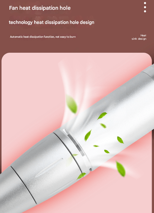 Danoz Beauty - White Professional USB Rechargeable Nail Drill Machine - 45000RPM Portable E - File Kit for Acrylic, Gel, Polishing & Manicure - danozdirect