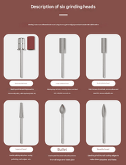 Danoz Beauty - White Professional USB Rechargeable Nail Drill Machine - 45000RPM Portable E - File Kit for Acrylic, Gel, Polishing & Manicure - danozdirect