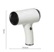 Danoz Beauty - White Ultra - Lightweight Ionic Cordless Hair Dryer, USB Rechargeable Portable Blow Dryer with Cool Air for Travel & Home - danozdirect