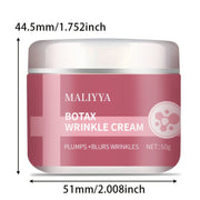 Danoz BeautySmart MALIYYA Botox Wrinkle Cream combines hyaluronic acid, aloe vera, and vitamin E to target fine lines and deep wrinkles with intensive hydration - Buy 1 Get 1 Free! - danozdirect