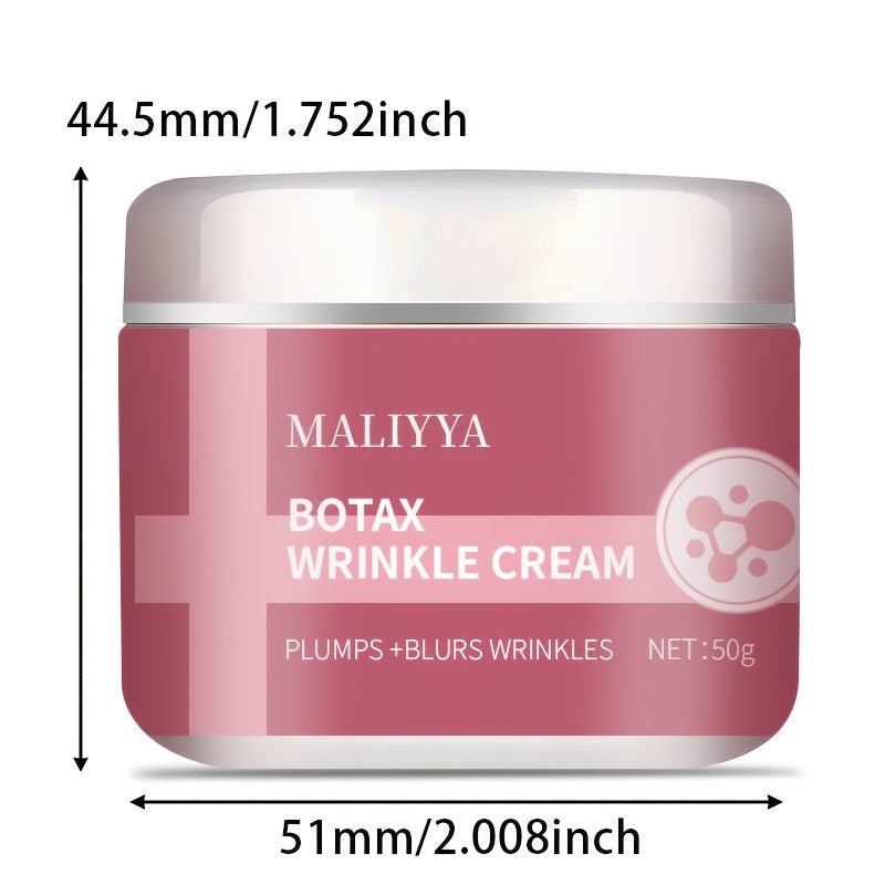 Danoz BeautySmart MALIYYA Botox Wrinkle Cream combines hyaluronic acid, aloe vera, and vitamin E to target fine lines and deep wrinkles with intensive hydration - Buy 1 Get 1 Free! - danozdirect