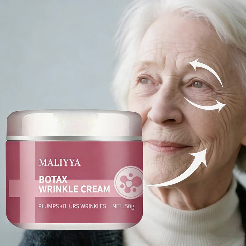 Danoz BeautySmart MALIYYA Botox Wrinkle Cream combines hyaluronic acid, aloe vera, and vitamin E to target fine lines and deep wrinkles with intensive hydration - Buy 1 Get 1 Free! - danozdirect