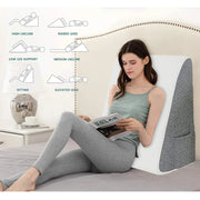 Danoz Beddings - Bed Wedge Pillow for Sleeping, Soft Memory Foam Top, Triangle Pillow Wedge, Body Positioners for Leg Elevation, Snoring Relief - danozdirect