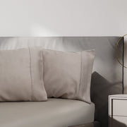 Danoz Beddings - Royal Comfort 1500 Thread Count Cotton Rich Sheet Set 3 Piece Ultra Soft Bedding - Double - Stone - danozdirect