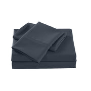Danoz Beddings - Royal Comfort 2000 Thread Count Bamboo Cooling Sheet Set Ultra Soft Bedding - Single - Charcoal - danozdirect