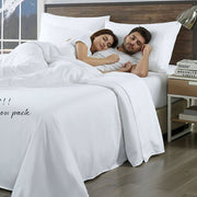 Danoz Beddings - Royal Comfort Bamboo Blend Sheet Set 1000TC + Free 2 x Bamboo Pillows Ultra Soft - King - White - danozdirect