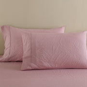 Danoz Beddings - Royal Comfort Flax Linen Blend Sheet Set Bedding Luxury Breathable Ultra Soft - King - Mauve - danozdirect