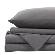 Danoz Beddings - Royal Comfort Polar Fleece Flannel Sheet Set Ultra Soft Plush Cozy - Single - Charcoal - danozdirect