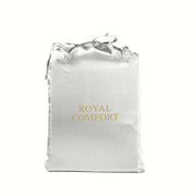 Danoz Beddings - Royal Comfort Satin Sheet Set 3 Piece Fitted Sheet Pillowcase Soft - King - Silver - danozdirect