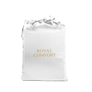 Danoz Beddings - Royal Comfort Satin Sheet Set 4 Piece Fitted Flat Sheet Pillowcases - King - White - danozdirect