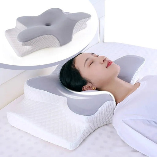 Danoz Bedroom - Memory Foam Pillows Butterfly Shaped Relaxing Cervical Slow Rebound Neck Pillow Pain Relief Sleeping Orthopedic Pillow - danozdirect