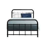 Danoz Bedrooms 🛏️ Artiss Bed Frame Metal Frames LEO - Single (Black) - Incl. Postage - danozdirect