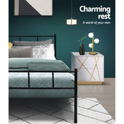 Danoz Bedrooms 🛏️ Artiss Bed Frame Single Metal Bed Frames SOL - Incl. Postage - danozdirect