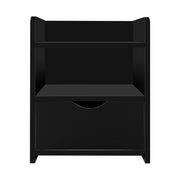 Danoz Bedrooms 🛏️ Artiss Bedside Table 1 Drawer with Shelf - FARA Black - Incl. Postage - danozdirect
