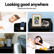 Danoz Bedrooms 🛏️ Artiss Bedside Table 1 Drawer with Shelf - FARA Black - Incl. Postage - danozdirect
