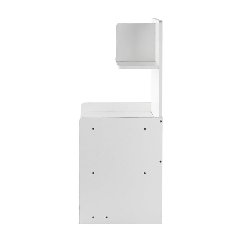 Danoz Bedrooms 🛏️ Artiss Bedside Table 1 Drawer with Shelves - EVERMORE White - Incl. Delivery - danozdirect