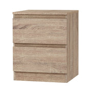 Danoz Bedrooms 🛏️ Artiss Bedside Table 2 Drawers - PEPE Oak - Incl. Delivery - danozdirect