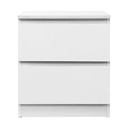 Danoz Bedrooms 🛏️ Artiss Bedside Table 2 Drawers - PEPE White - Incl. Postage - danozdirect