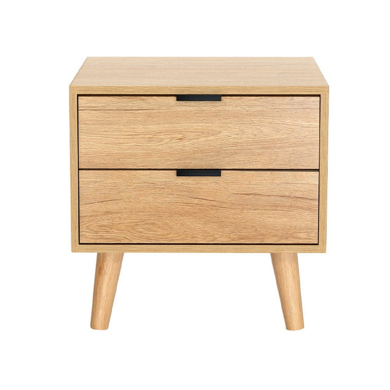 Danoz Bedrooms 🛏️ Artiss Bedside Table Drawers Nightstand Side End Table Storage Cabinet Pine MAJD - Incl. Delivery - danozdirect