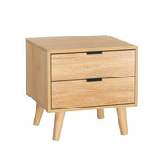 Danoz Bedrooms 🛏️ Artiss Bedside Table Drawers Nightstand Side End Table Storage Cabinet Pine MAJD - Incl. Delivery - danozdirect